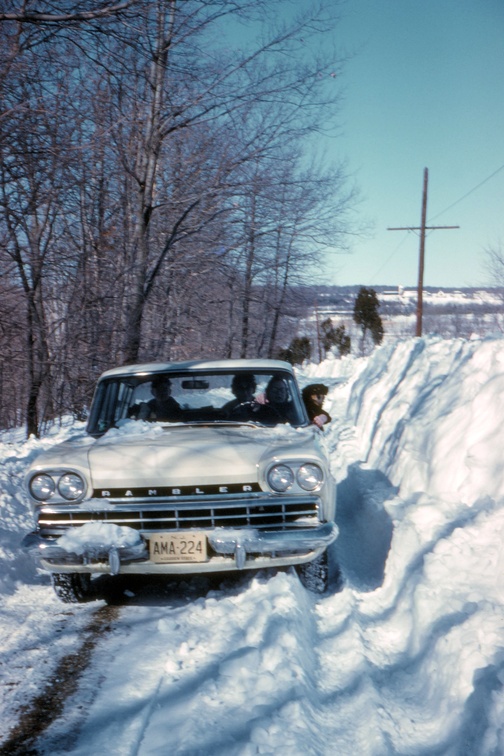 1961-Snowstorm-Stony Brook Rd-Car-PHG
