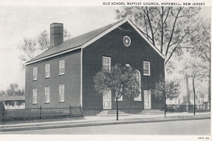Broad West-046-1939-pc-Old School Baptist Church sm trees-Cutter AmArt 19xx-SC2 044