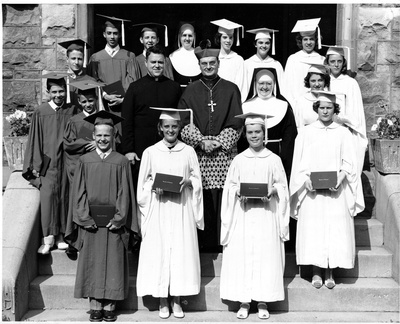 1956-St Michaels-Front-Entrance-Graduation-SOSF S5 13