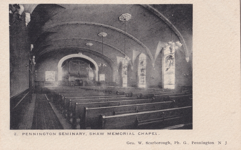 Delaware West-112-19xx-pc-Penn Seminary Shaw Chapel-Mobius undiv-SC 127